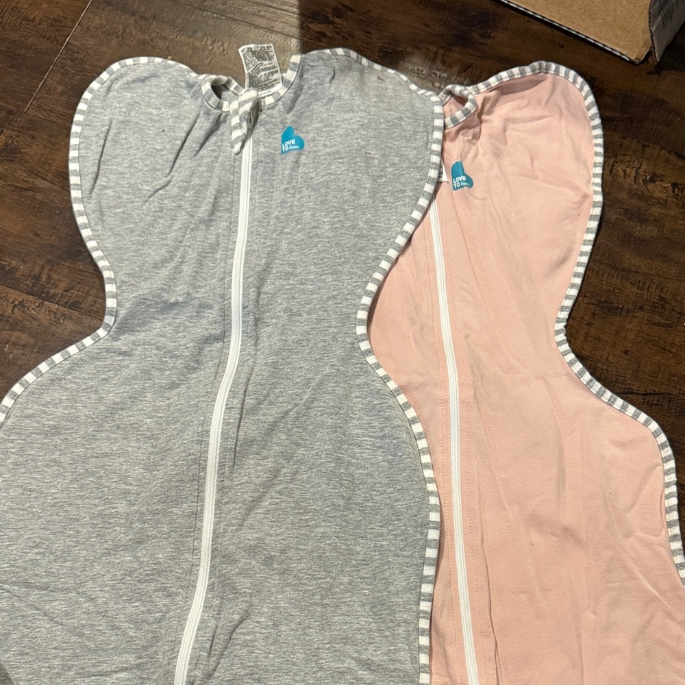 Love to Dream Sleep Sacks - Gray and Pink
